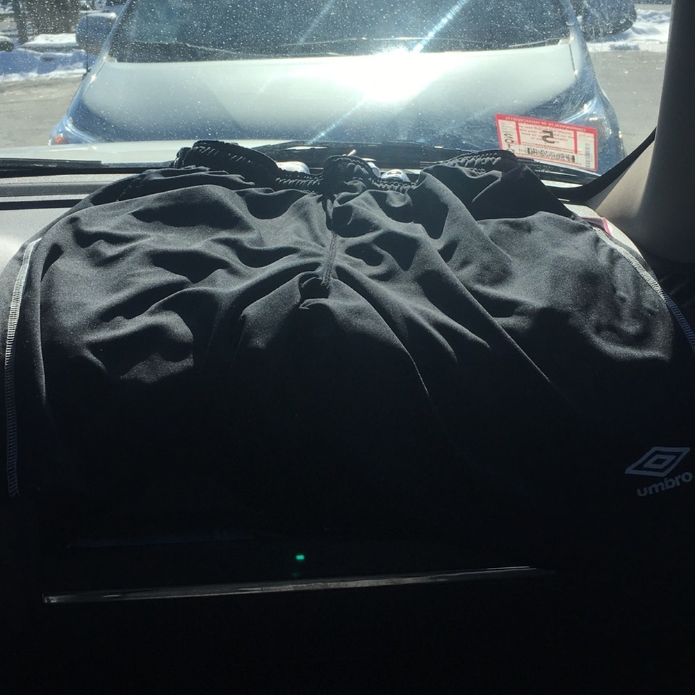 Umbro black athletic shorts